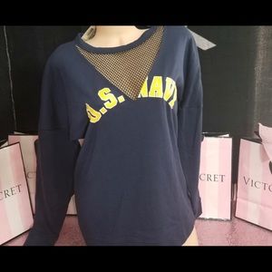 US NAVY pink sweatshirt